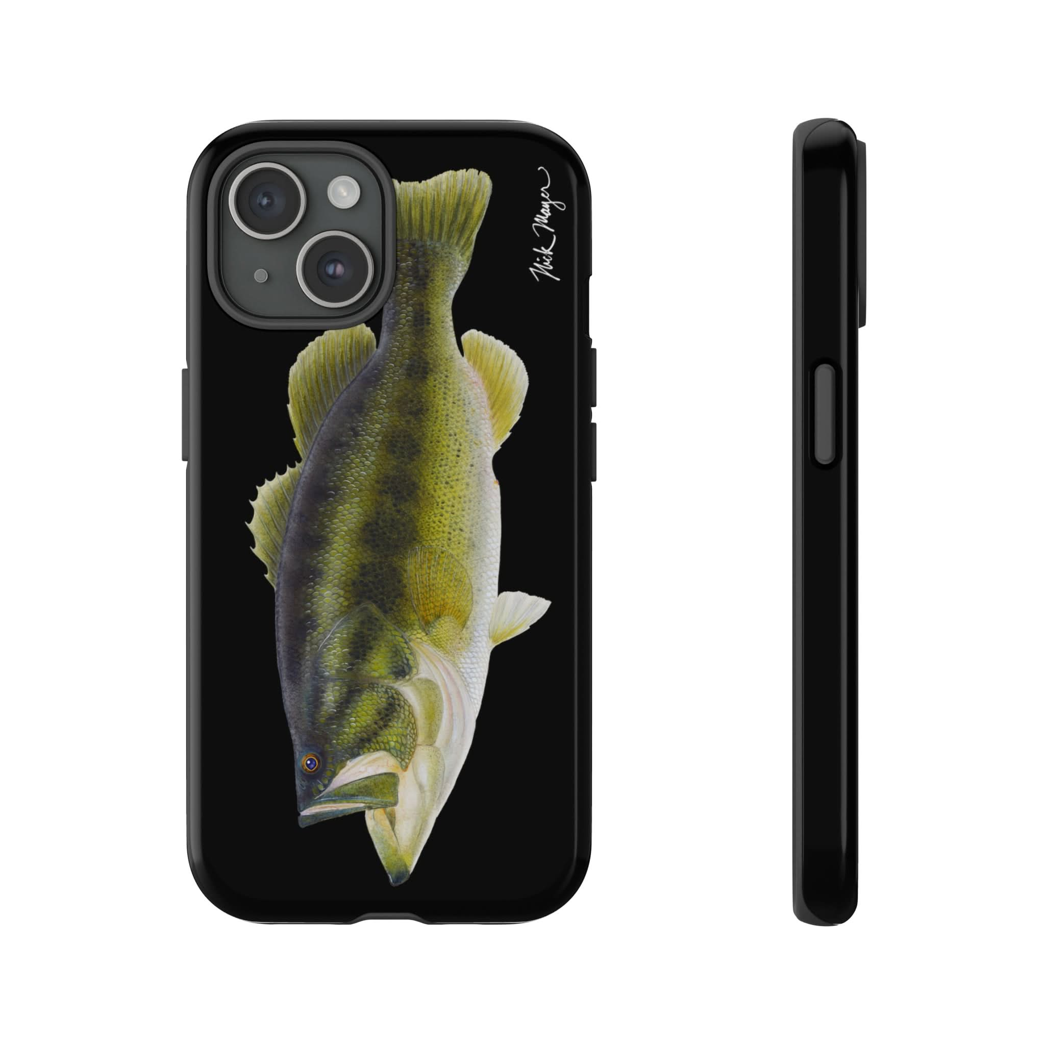 Largemouth Bass Black iPhone 15 Case