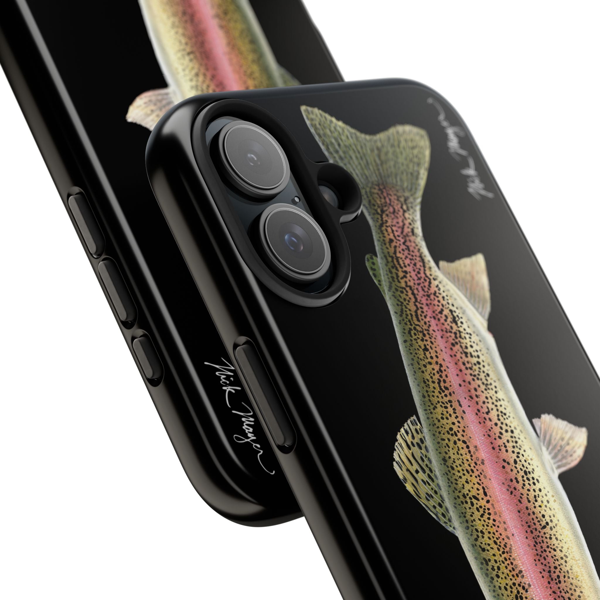 Rainbow Trout Black Phone Case (iPhone)