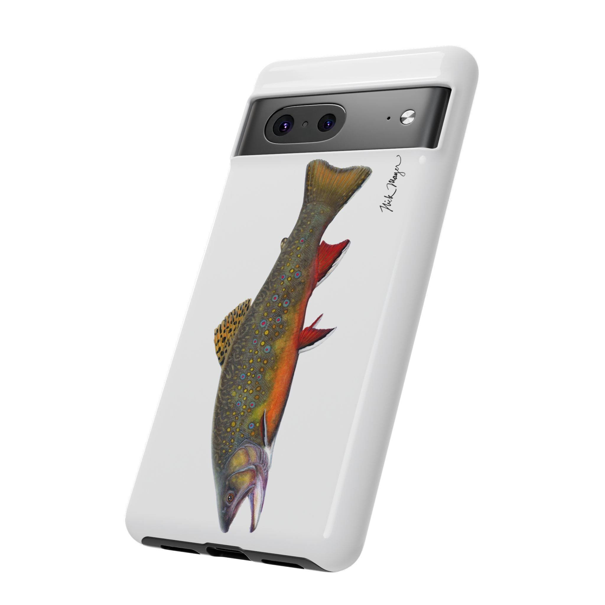 Brook Trout White Phone Case (Samsung)