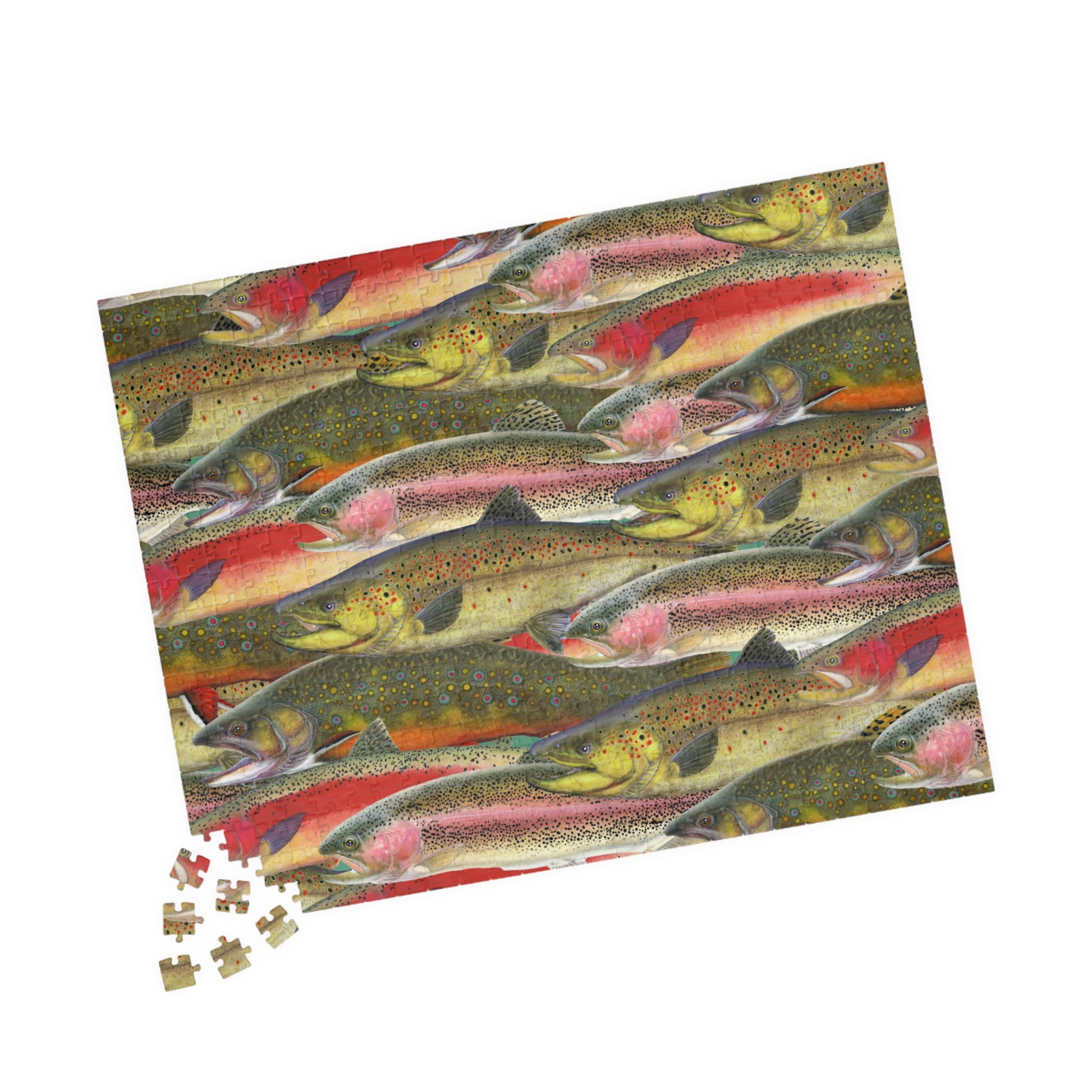 Trout Fish Art Jigsaw Puzzle (110, 252, 520, 1014-piece)