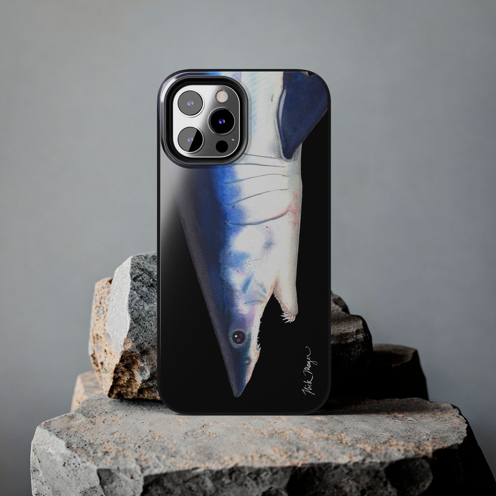 Mako Shark Face Black Case (iPhone)