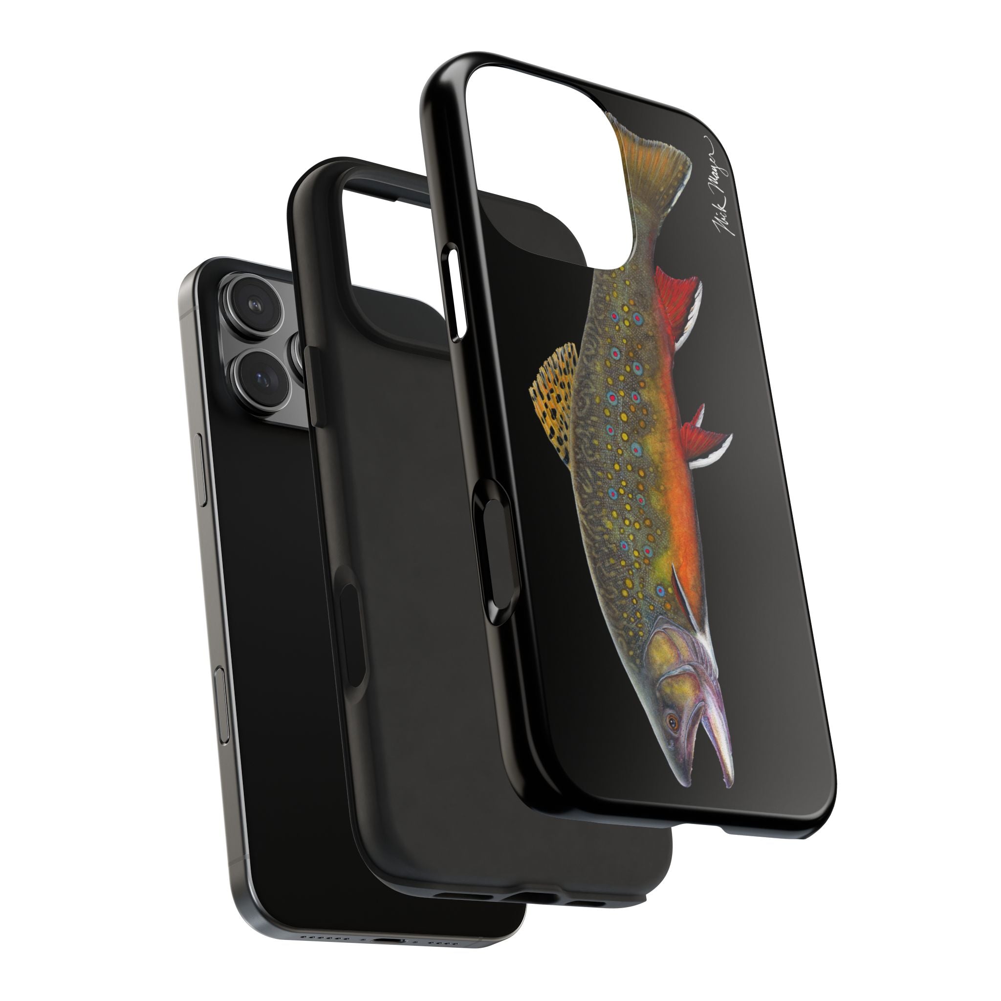 Brook Trout Black Phone Case (iPhone)