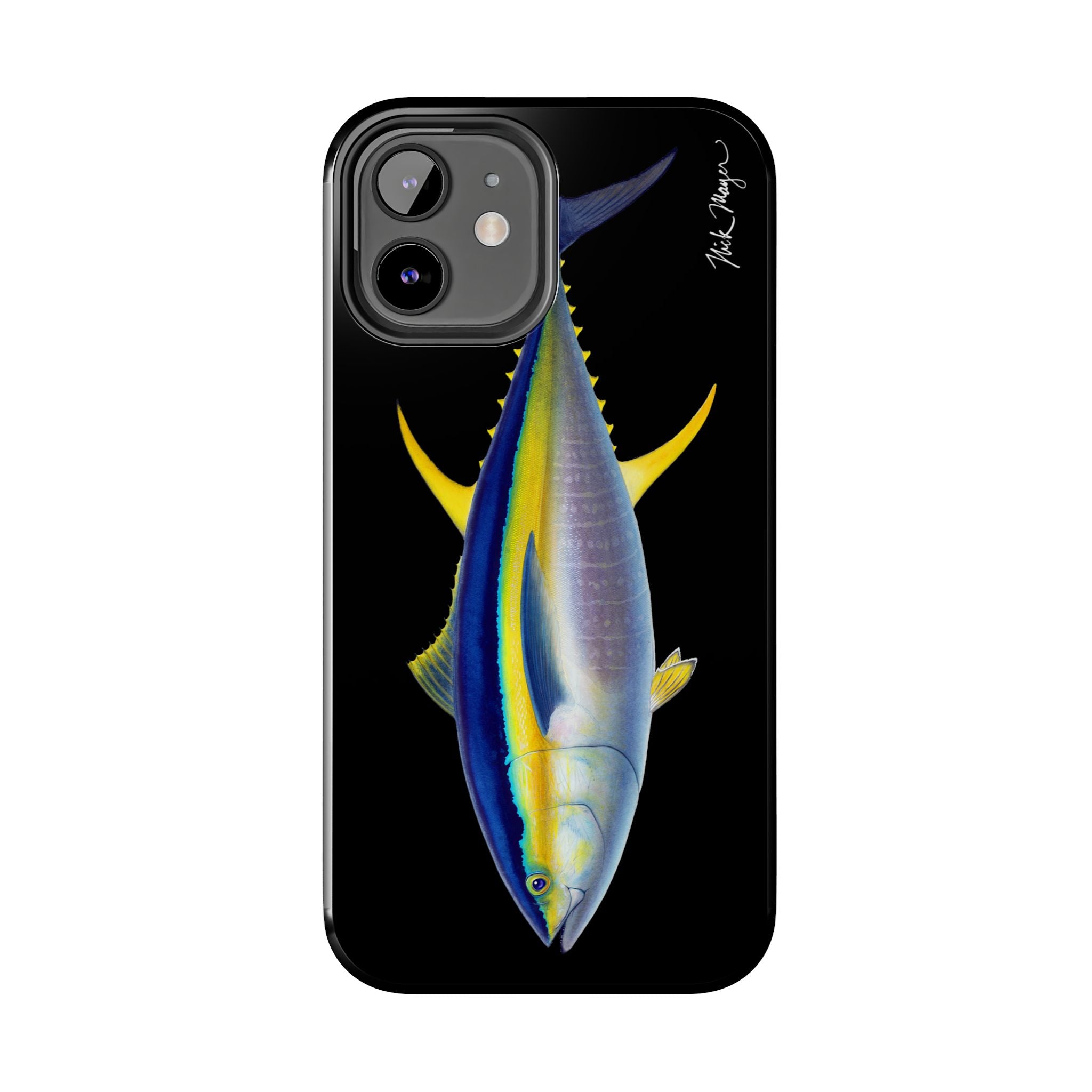 Yellowfin Tuna Black Phone Case (iPhone)