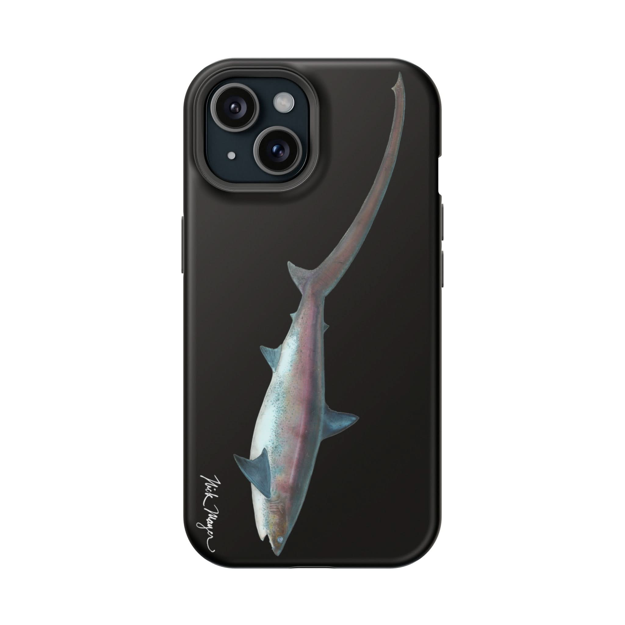 Thresher Shark MagSafe Black iPhone Case