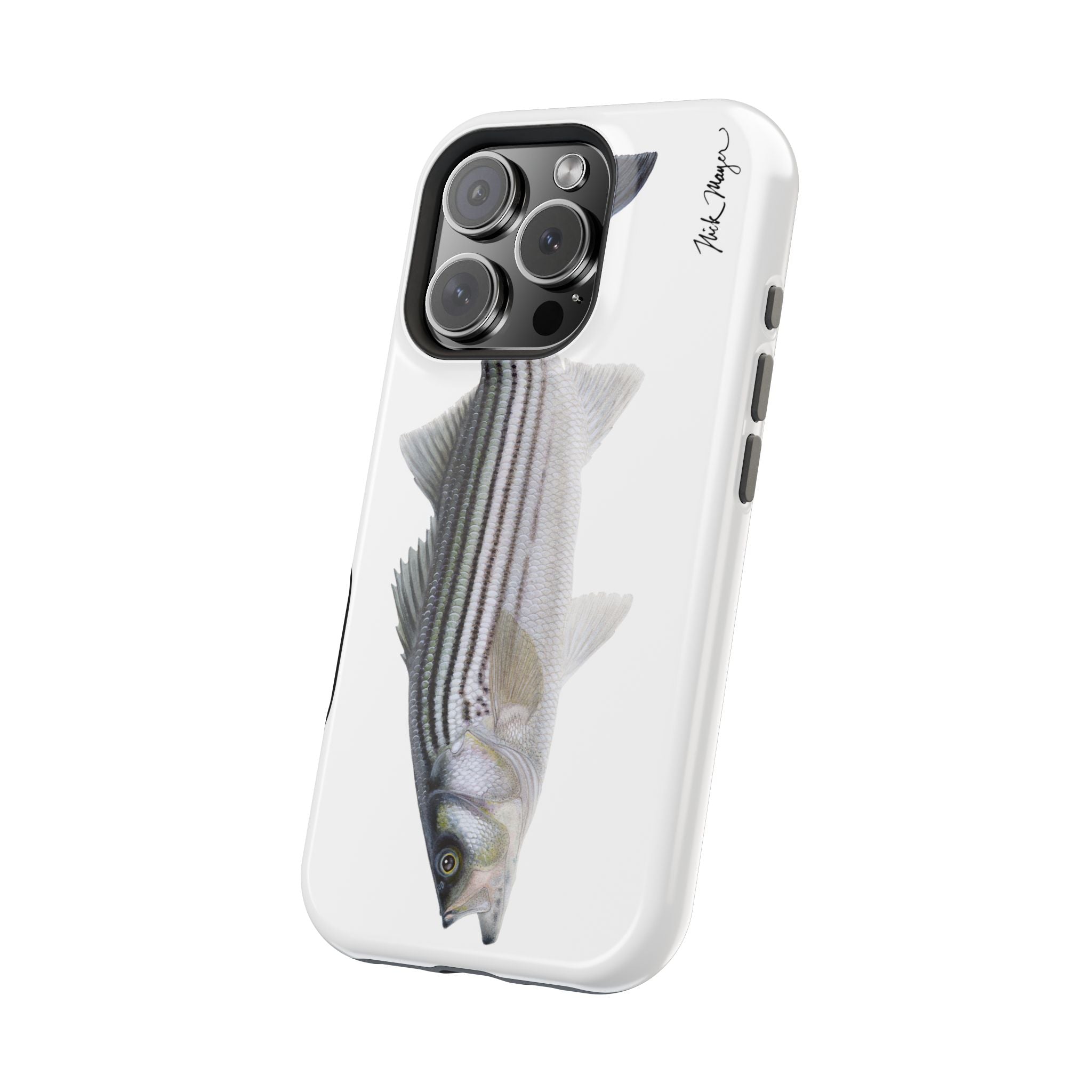 Schoolie Striper MagSafe White iPhone Case