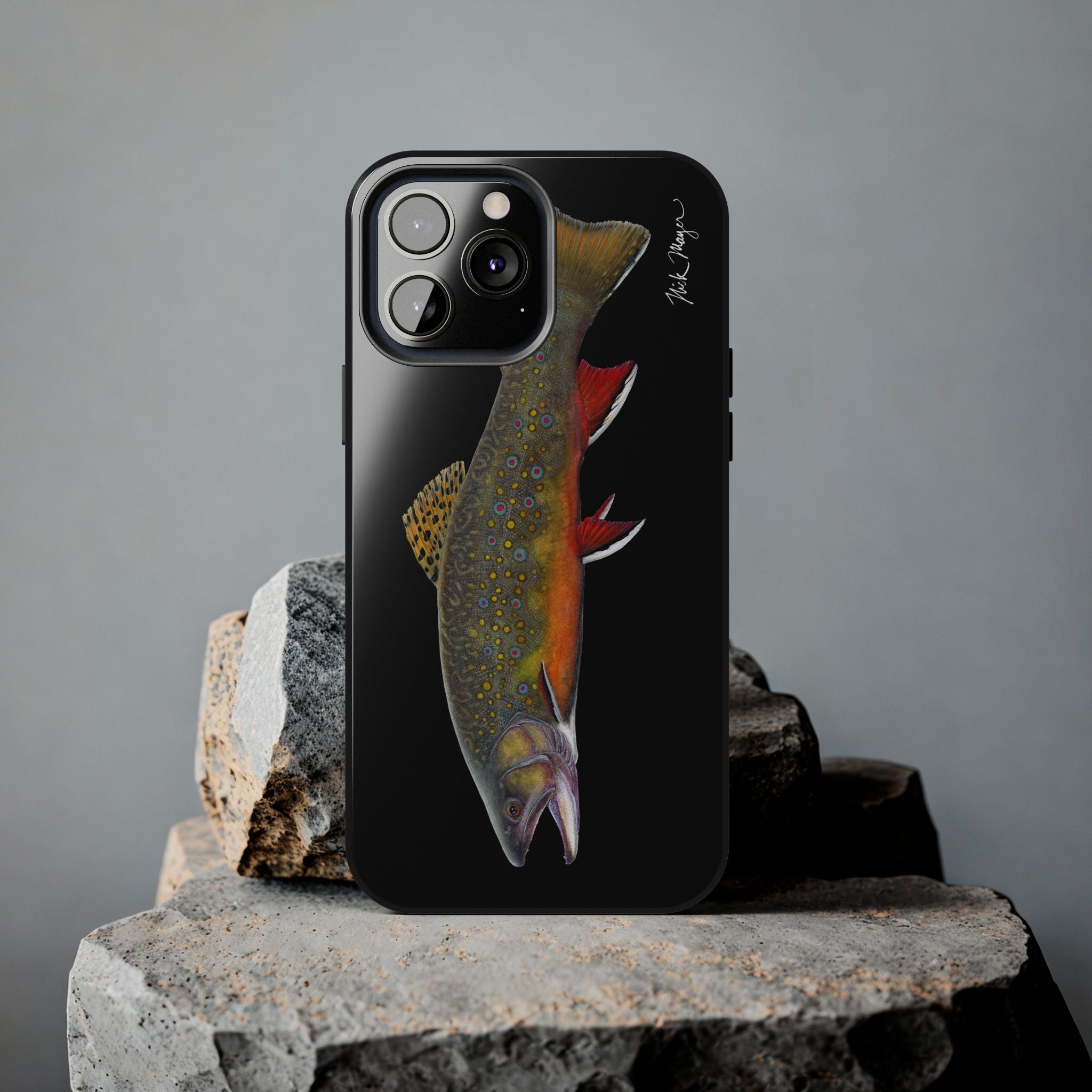 Brook Trout Black Phone Case (iPhone)