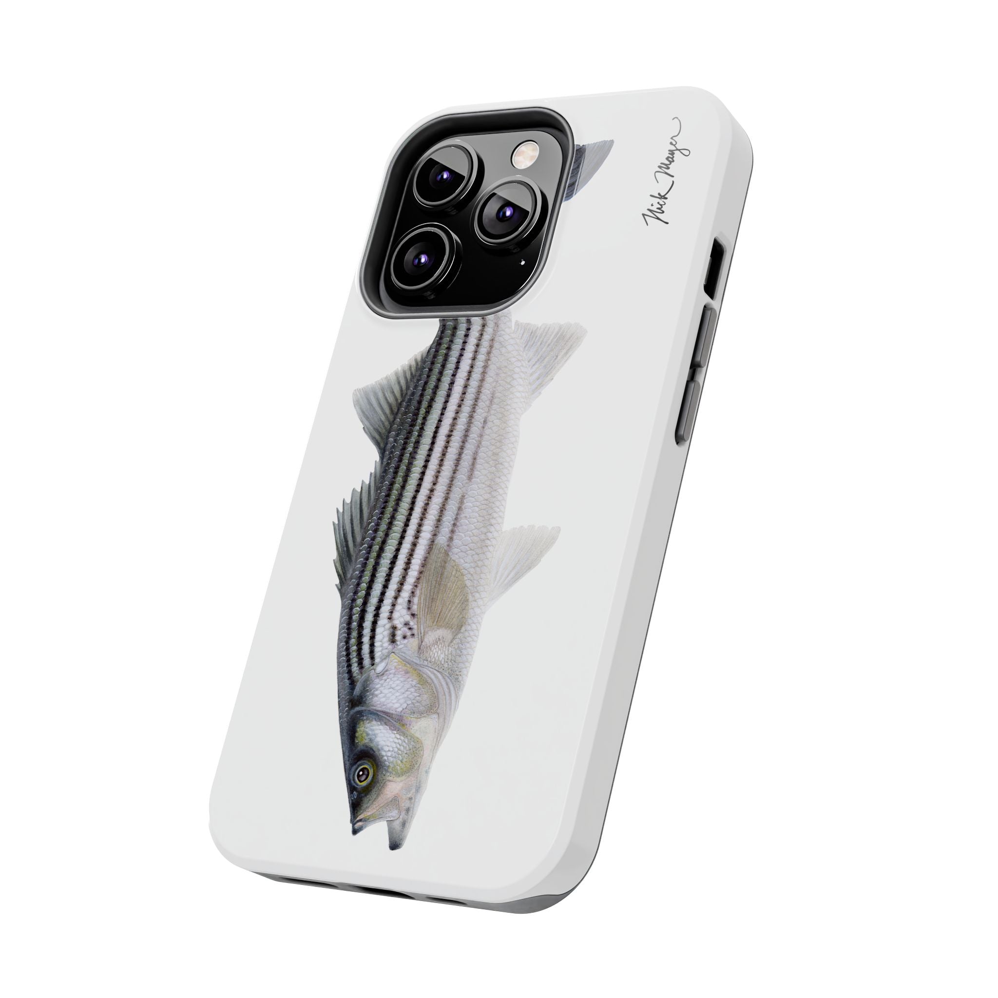 Schoolie Striper White Phone Case (iPhone)