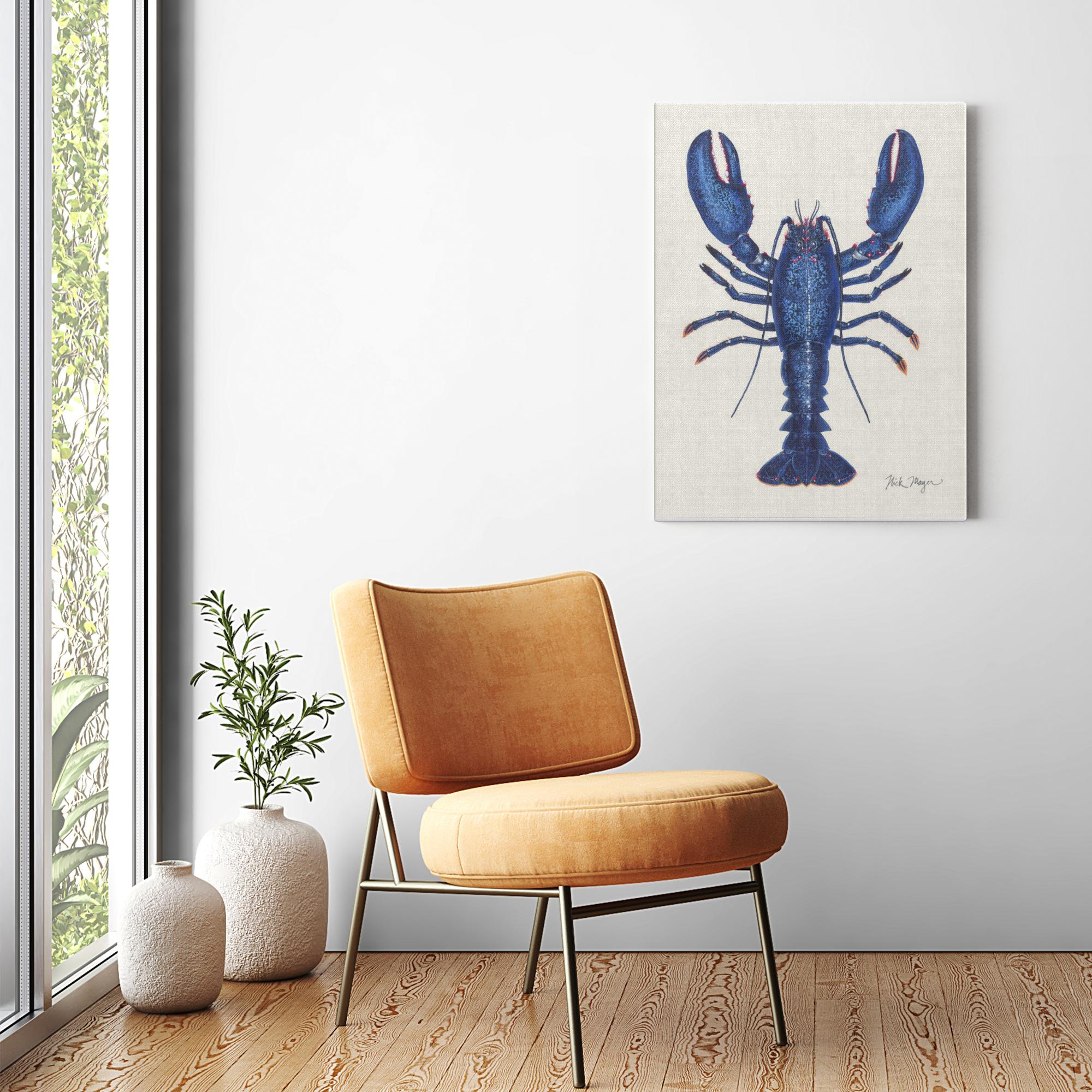 NEW! Blue Lobster II Canvas Print