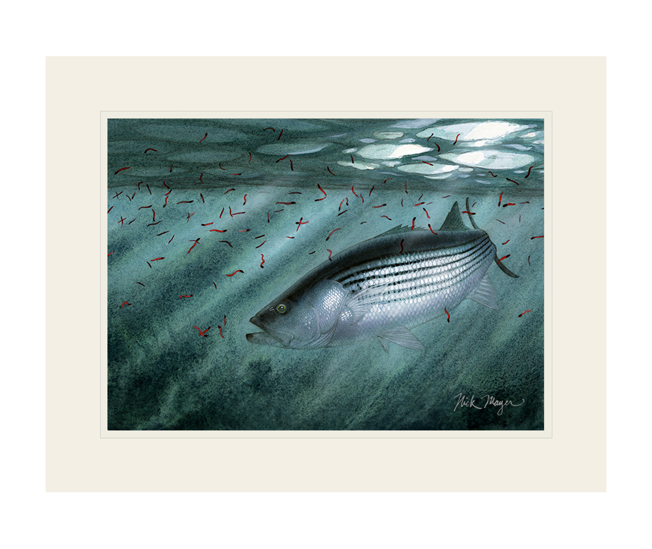 Moonlit Striper Print