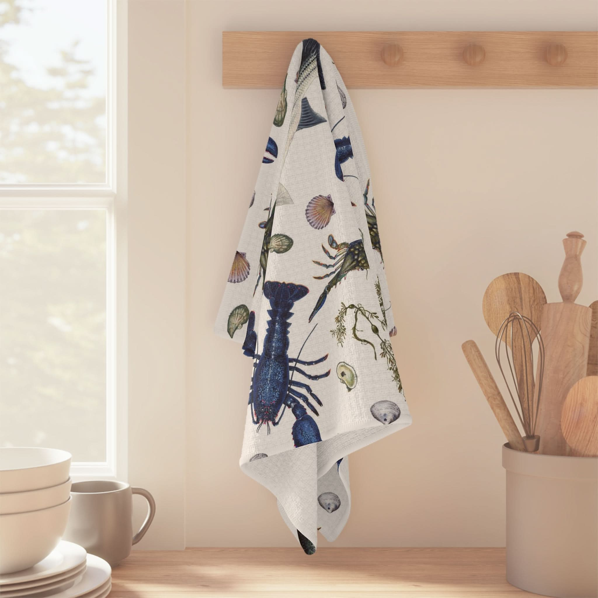 NE Seafood II Soft Kitchen Towel - Best Seller