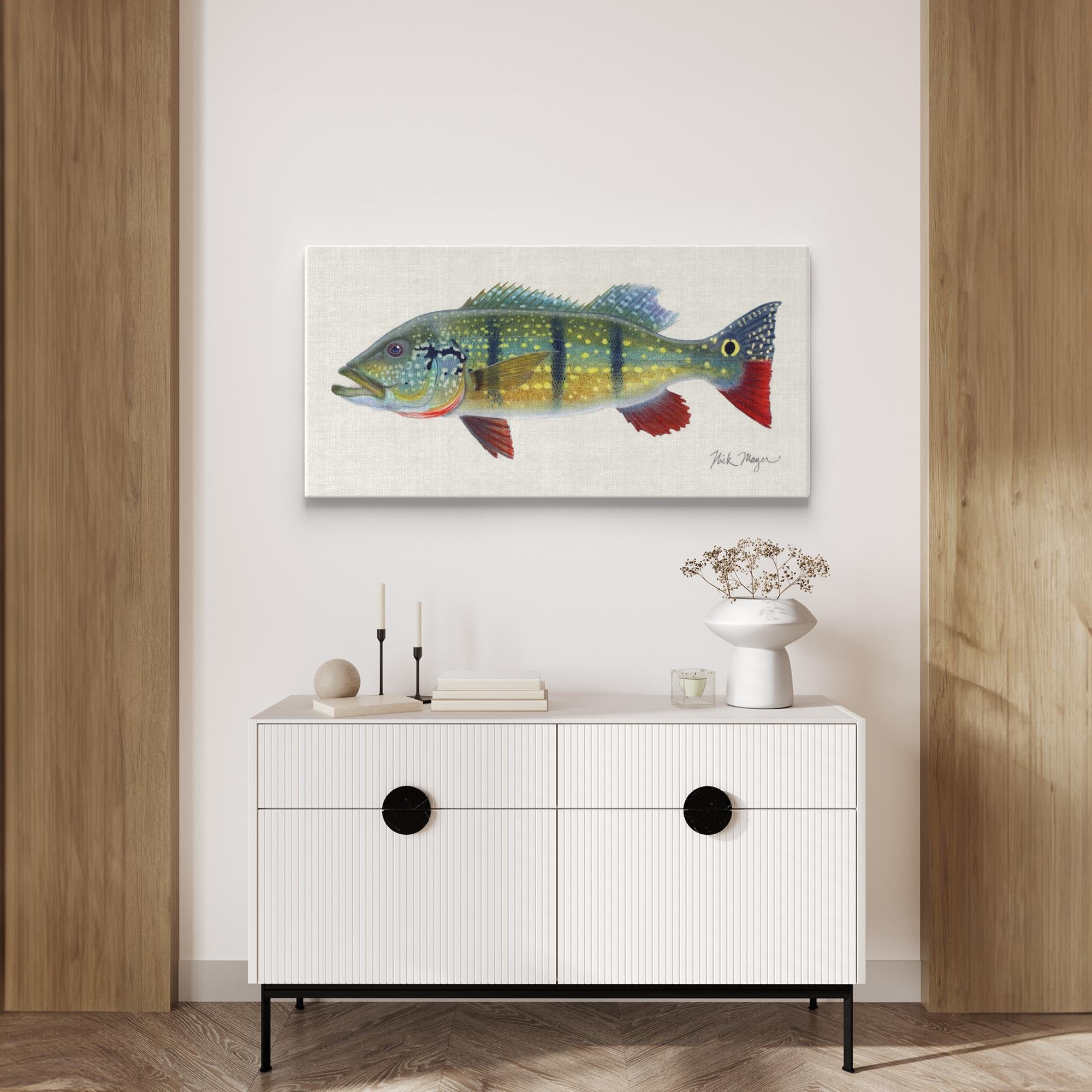 NEW! Peacock Bass Canvas Print