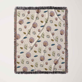 Seashells Woven Blanket