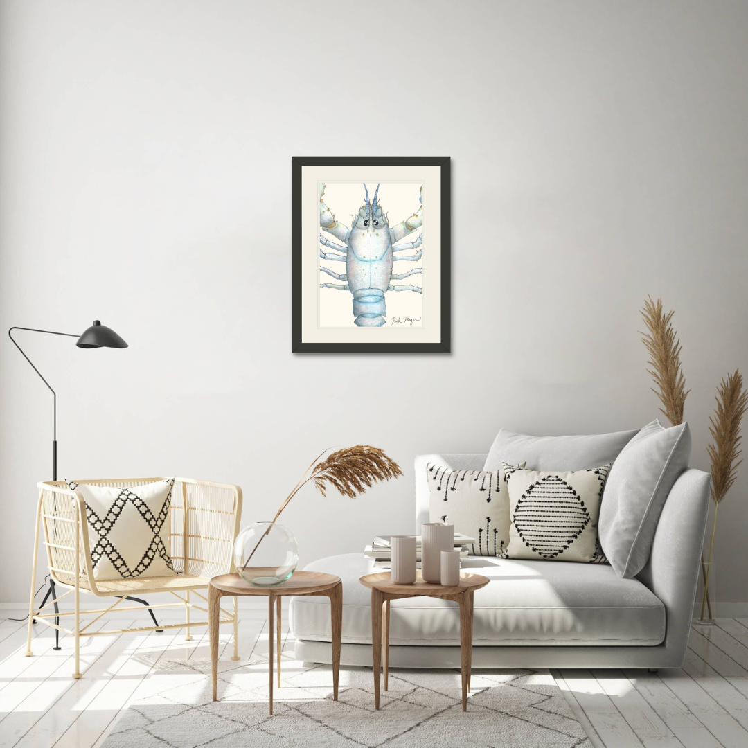 White Lobster Closeup Limited Edition Print