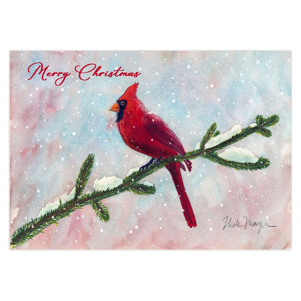 Snowy Cardinal II Christmas Cards - NEW for 2024!