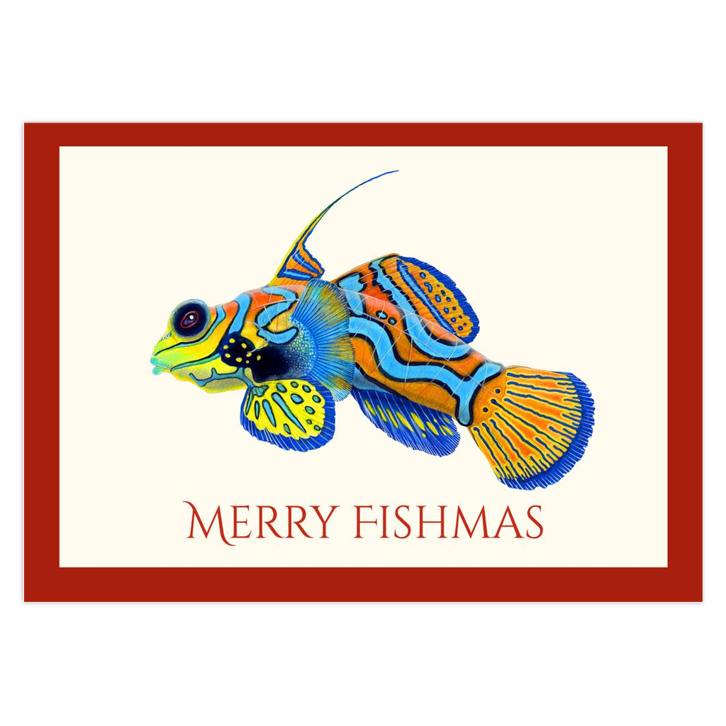 Mandarinfish Fishmas Cards