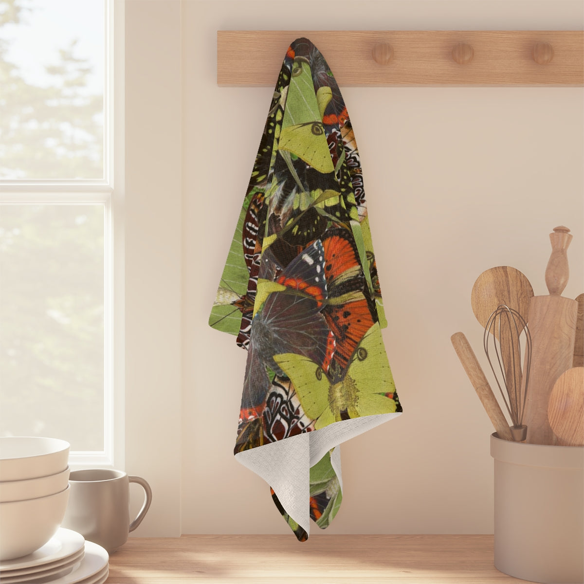 Butterflies and Moths Soft Kitchen Towel, NEW for 2025!