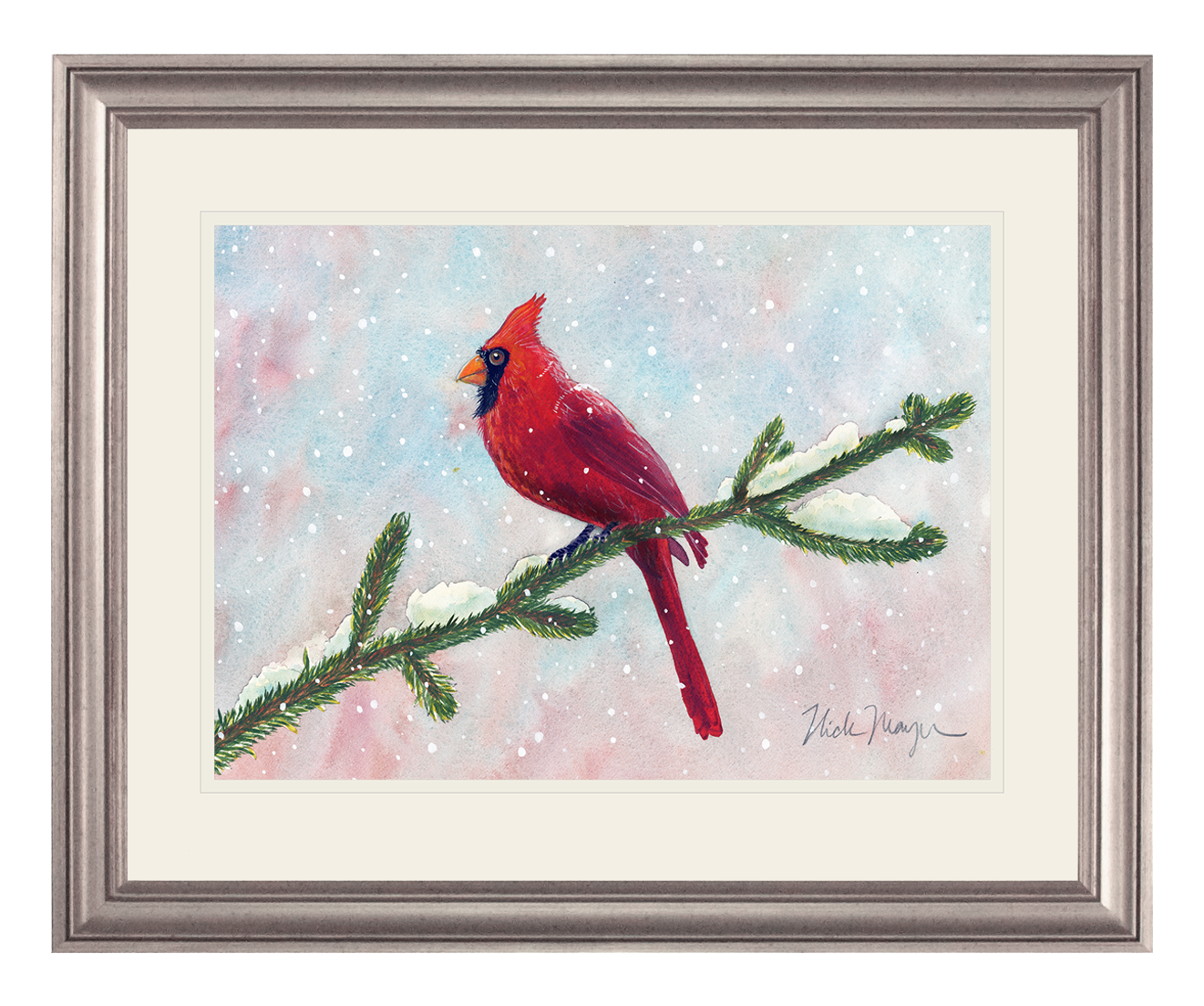 Snowy Cardinal II Limited Edition Print