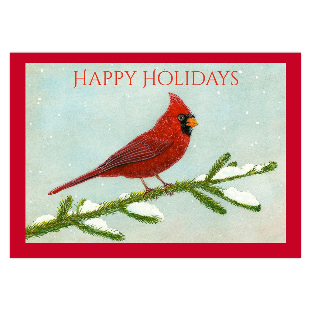 Snowy Cardinal Holiday Cards JUST IN