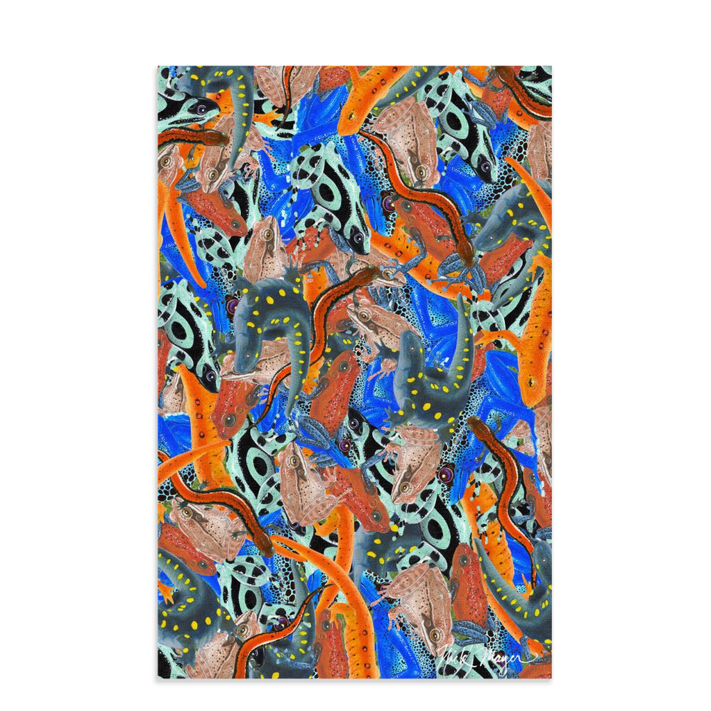 Frogs and Newts Soft Kitchen Towel