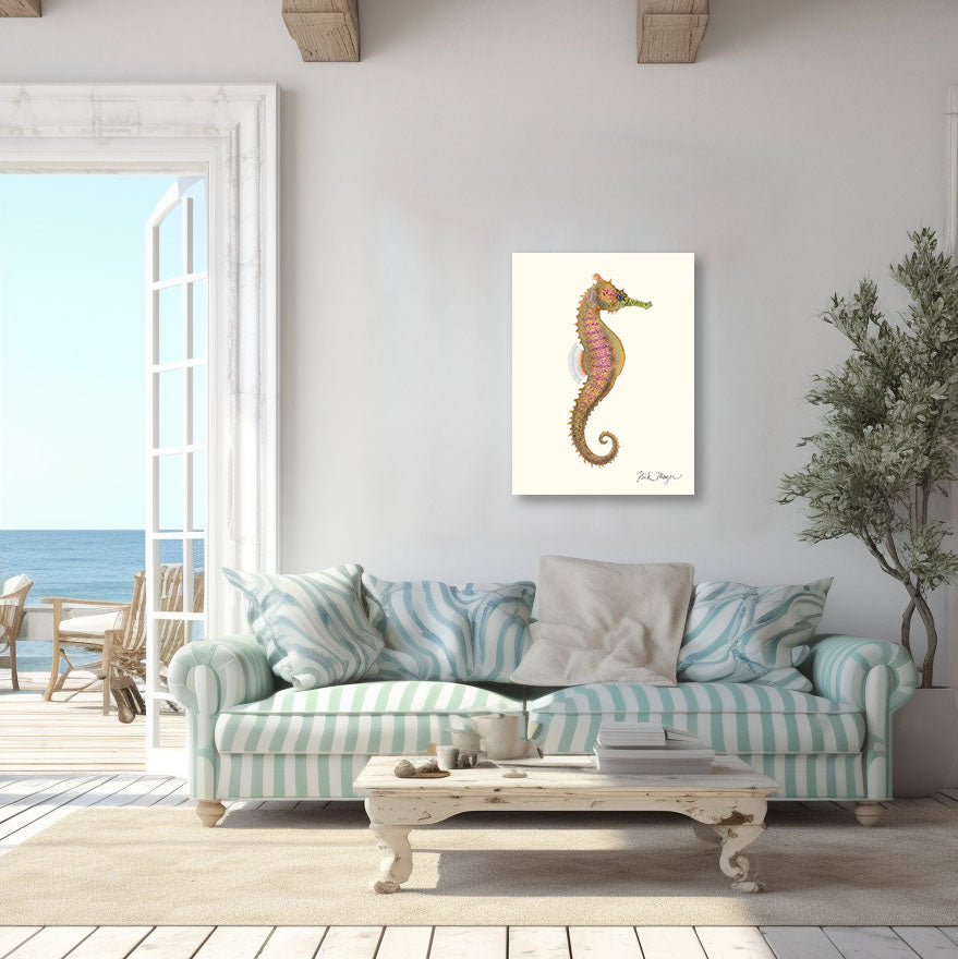 NEW! Estuary Seahorse Canvas Wrap