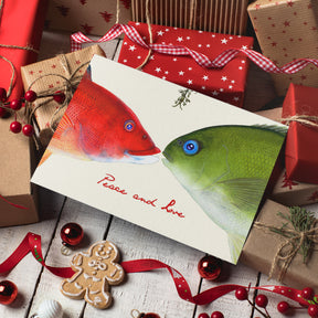 Mistletoe Fish Holiday Cards, TOP SELLER