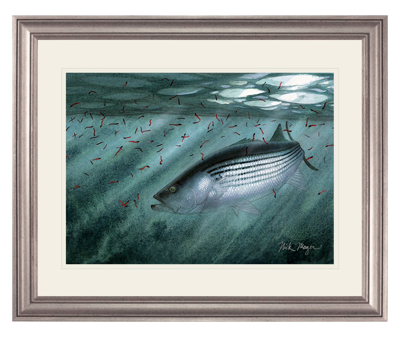 Moonlit Striper Print