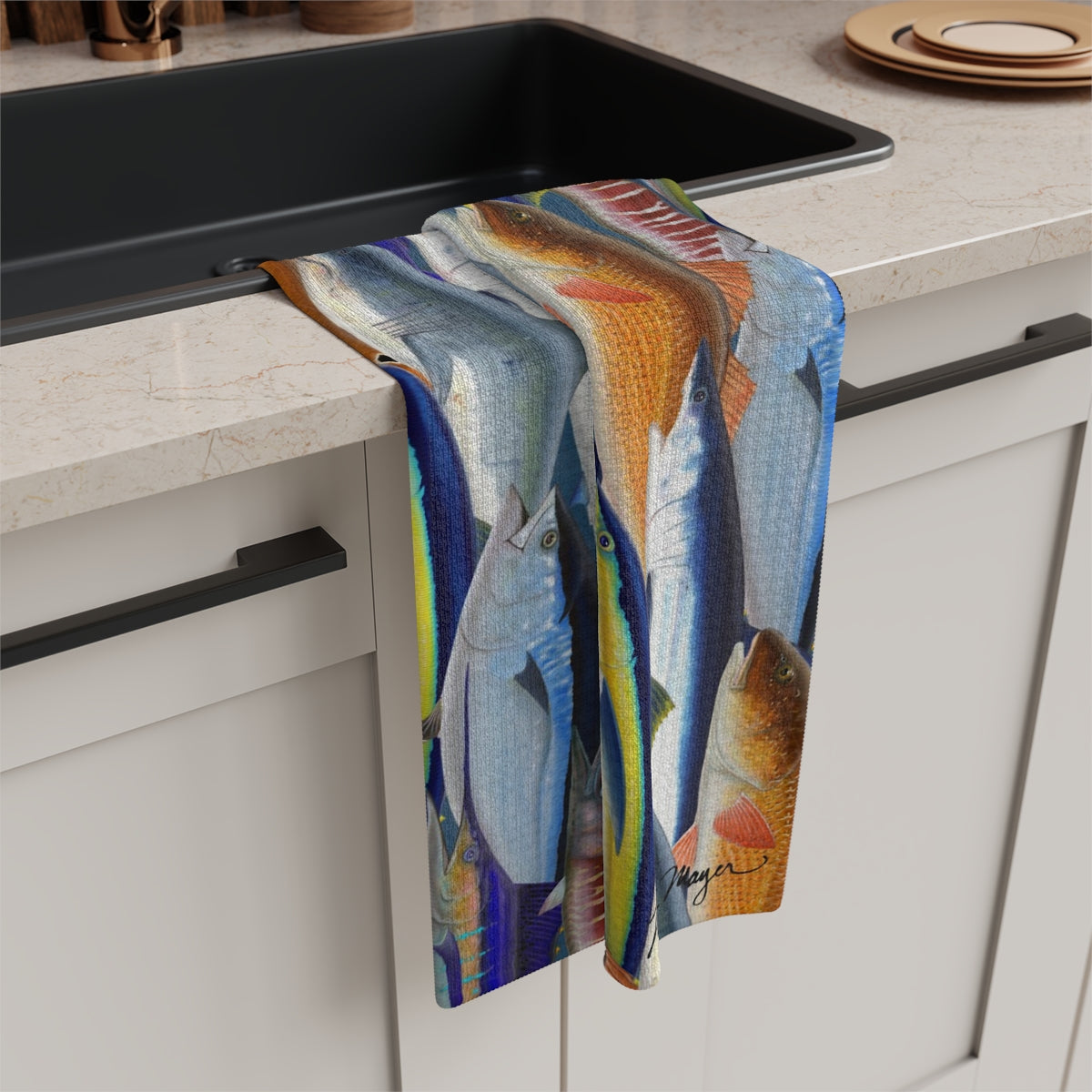 Offshore Angler Soft Kitchen Towel, NEW for 2025!