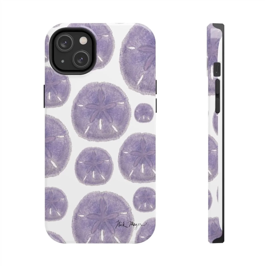 Purple Sand Dollar iPhone 14 Case