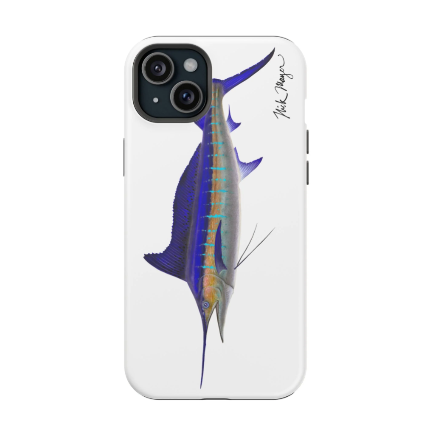 Striped Marlin Matte Magsafe iPhone 15 Plus Case