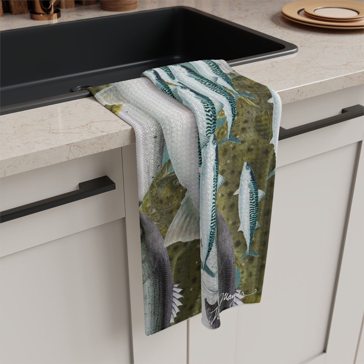 NE Surfcaster Soft Kitchen Towel, NEW for 2025!