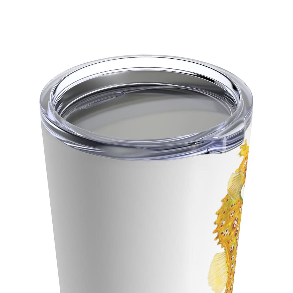 Yellow Seahorse 3, 20 oz Steel Tumbler