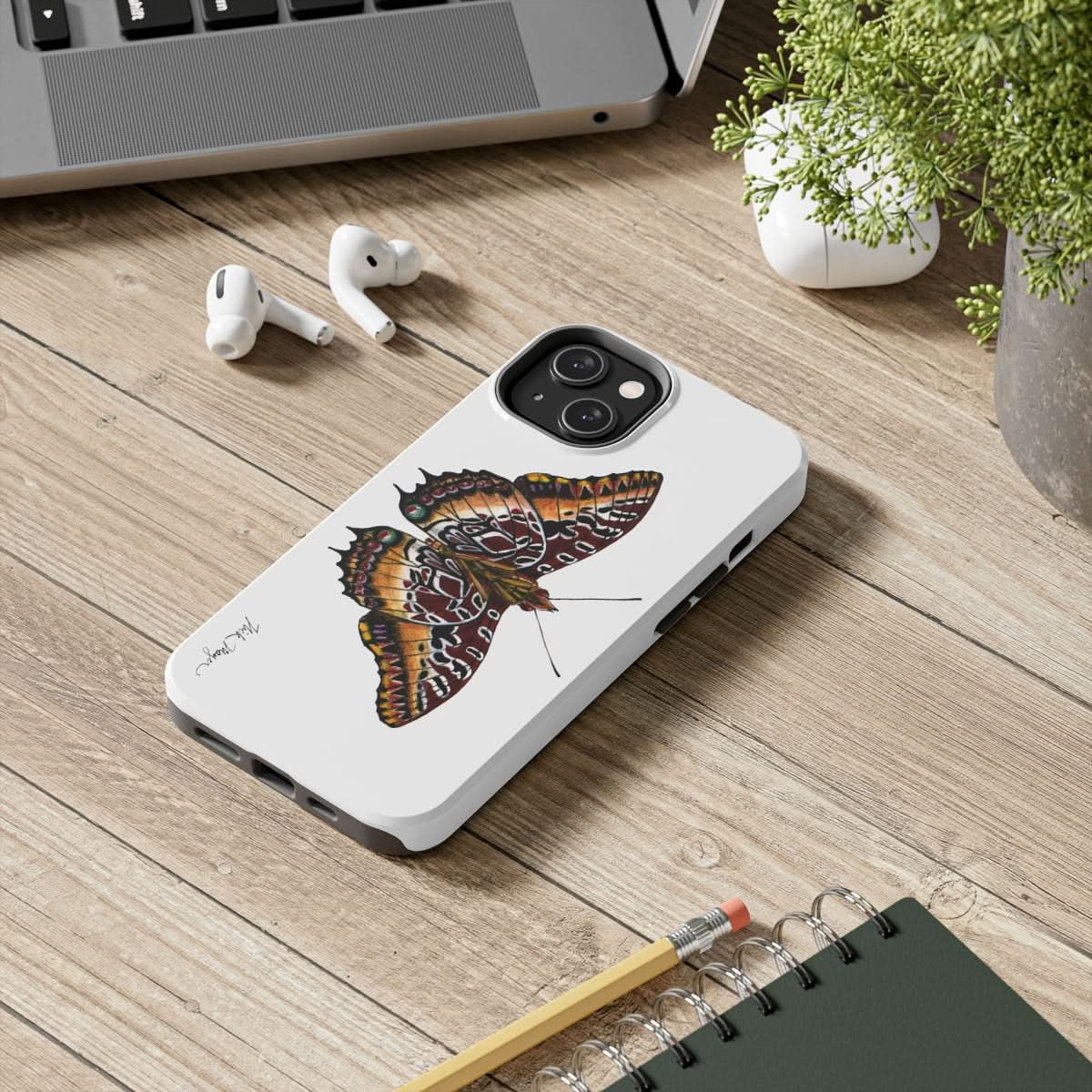 Black Bordered Charaxes Phone Case (iPhone)