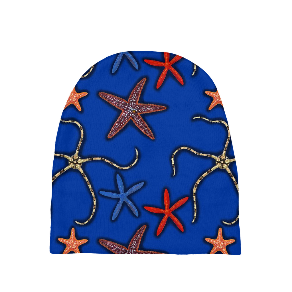 Blue Starfish Baby Beanie