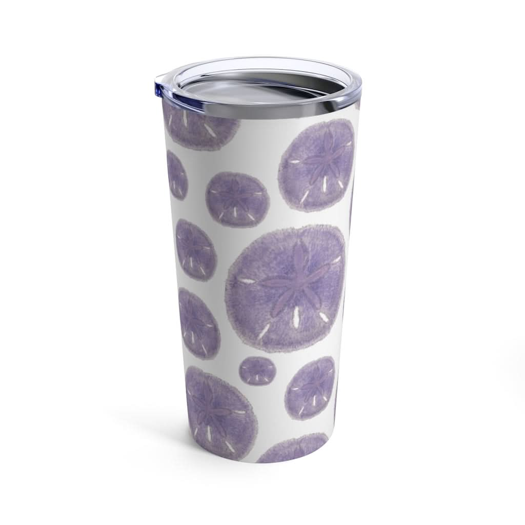 Purple Sand Dollars, 20 oz Steel Tumbler