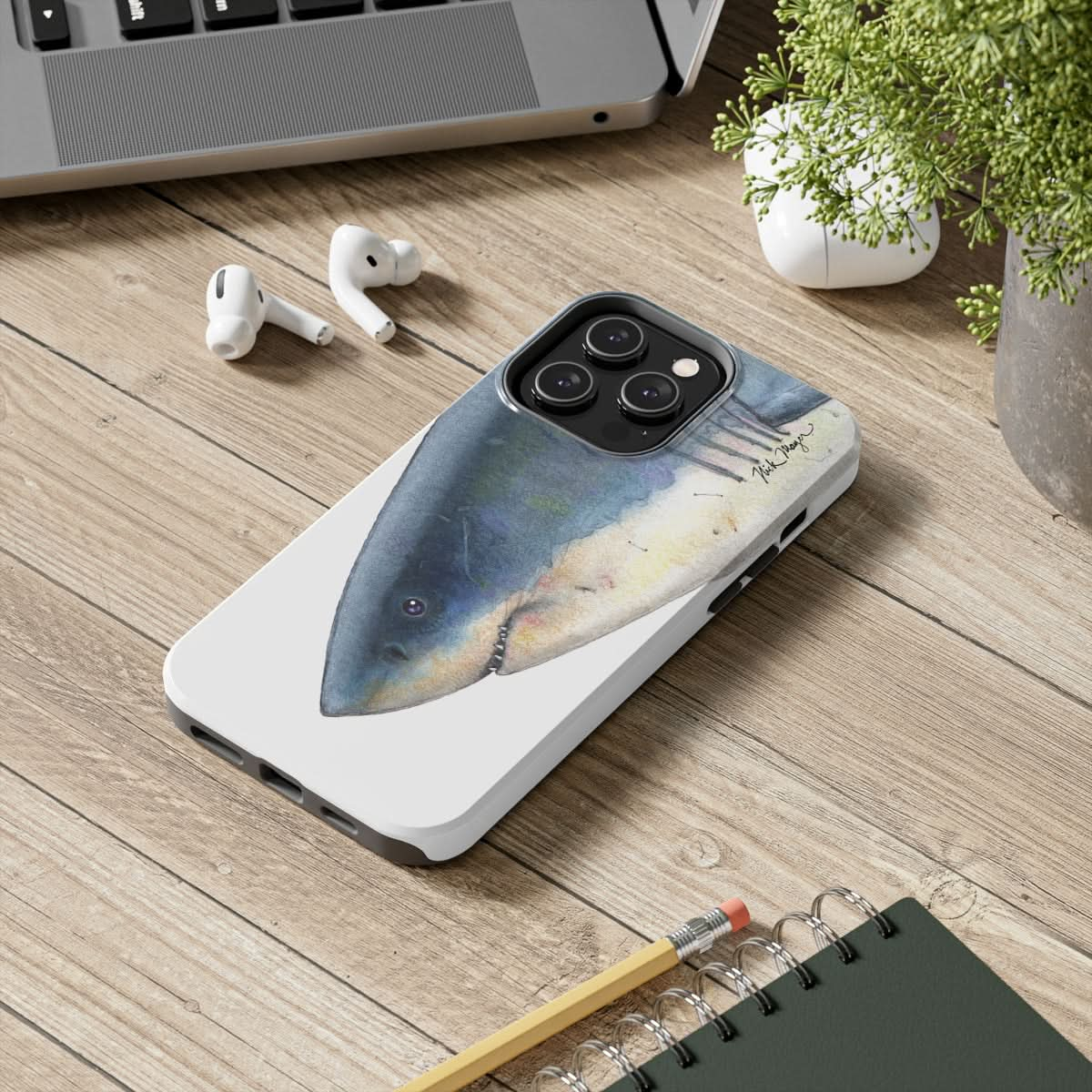 Great White Shark Face Phone Case (iPhone)