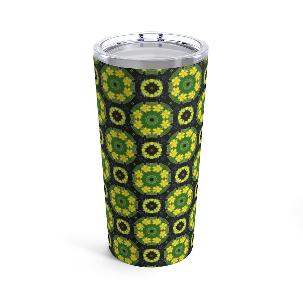 Green Butterfly 2, 20 oz Steel Tumbler