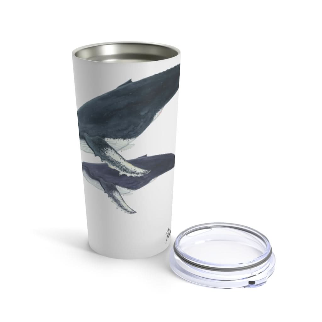 Mother & Calf Humpback, 20 oz Steel Tumbler