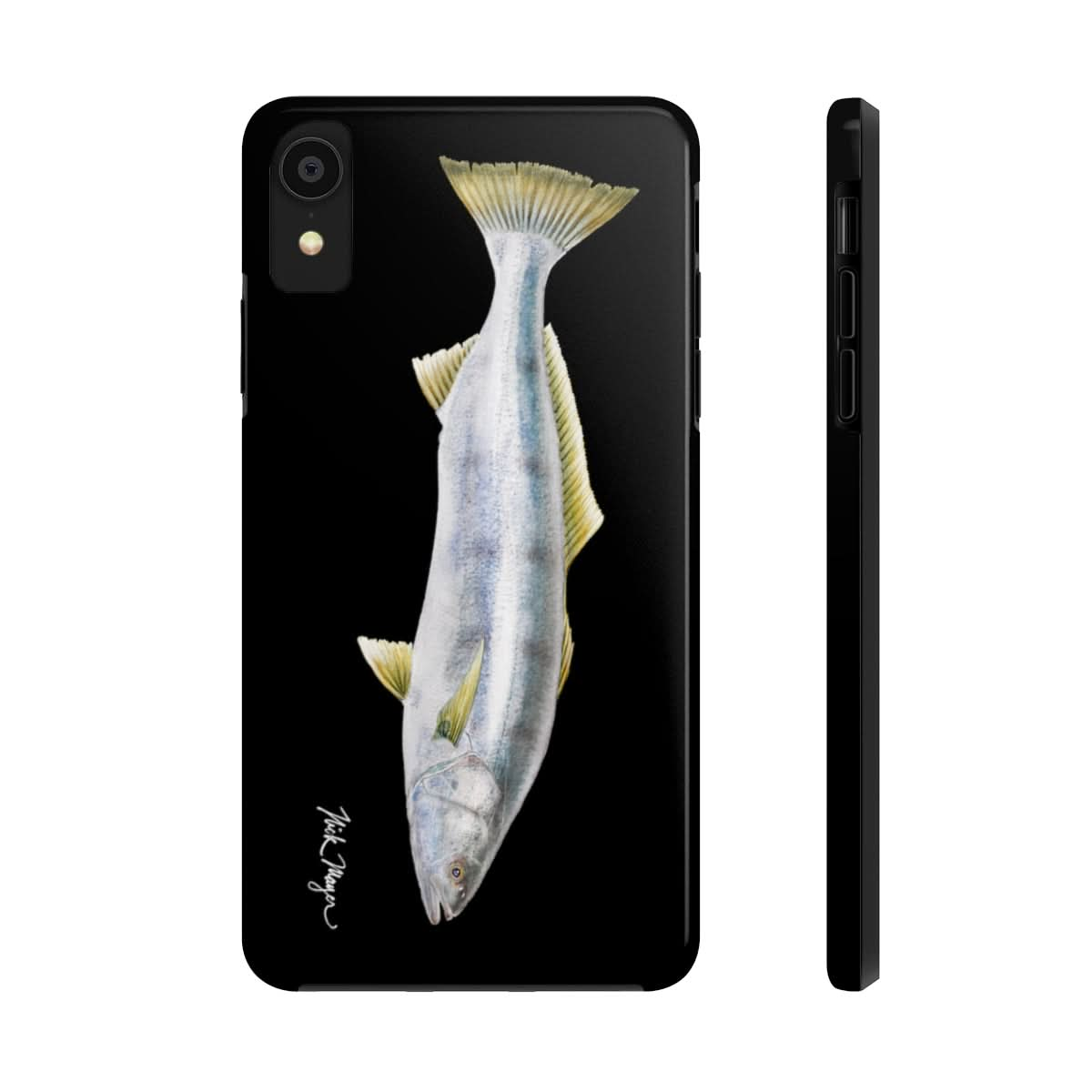 White Sea Bass Phone Case (iPhone) - black