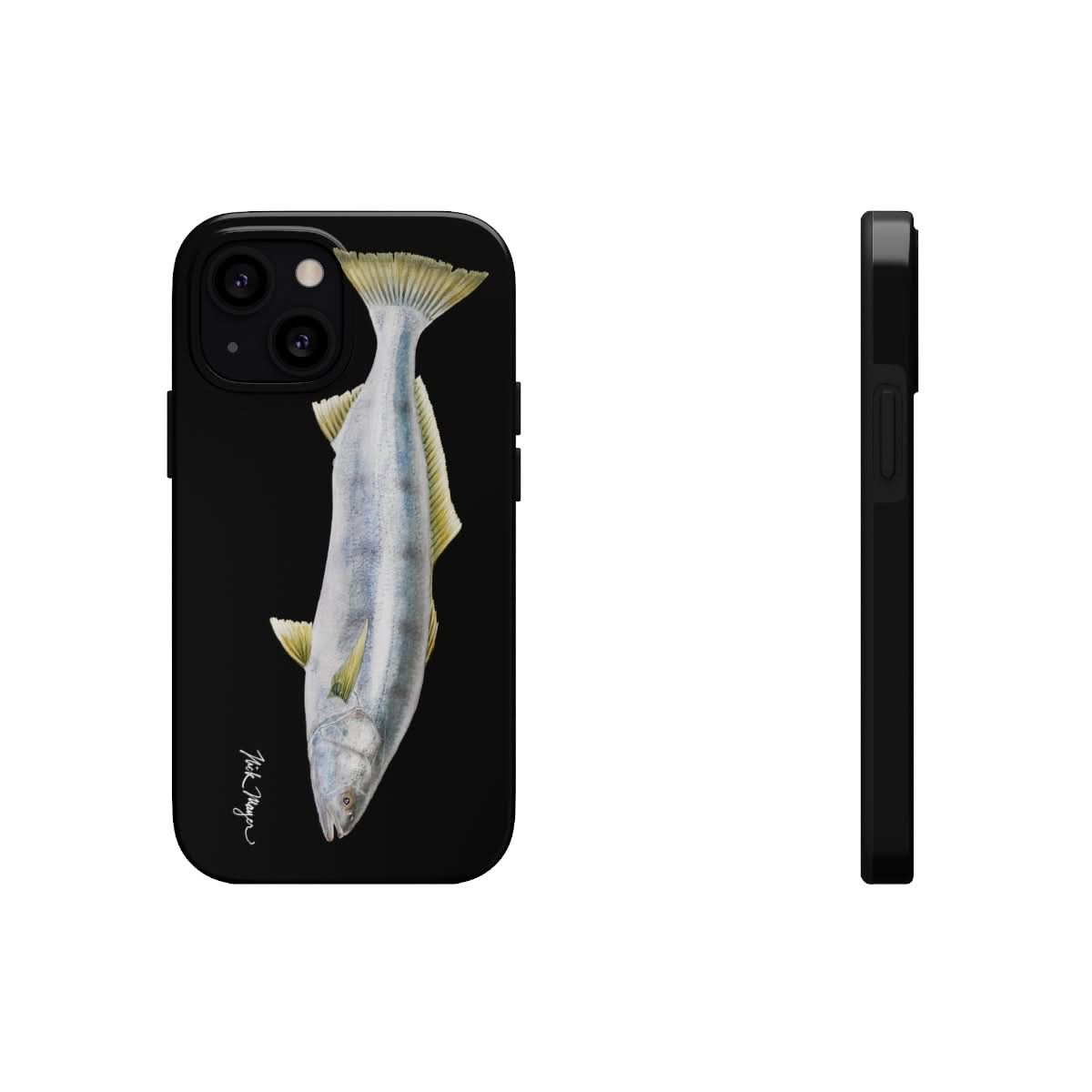 White Sea Bass Phone Case (iPhone) - black