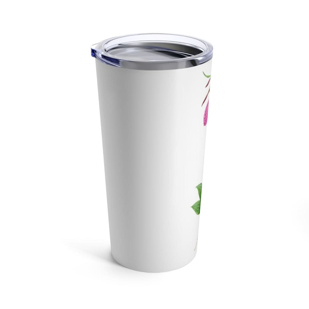 Pink Lady's Slipper, 20 oz Steel Tumbler