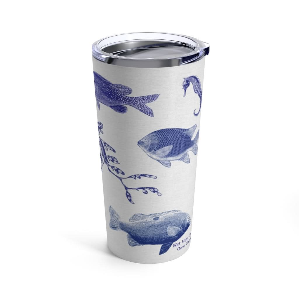 Ocean Stamps, 20 oz Steel Tumbler