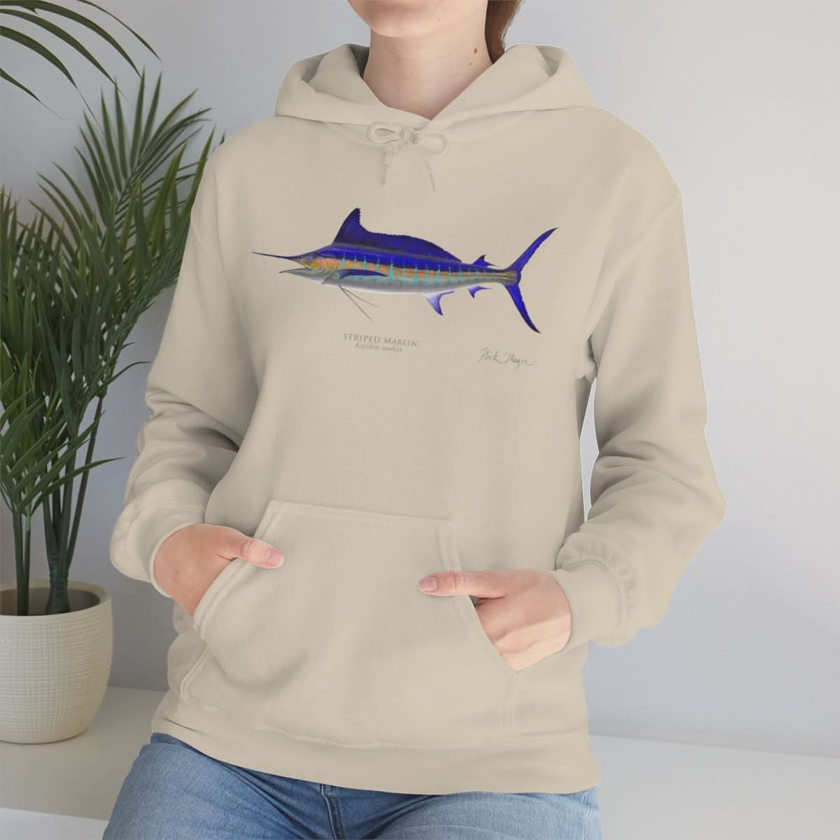 Striped Marlin Warm Hoodie