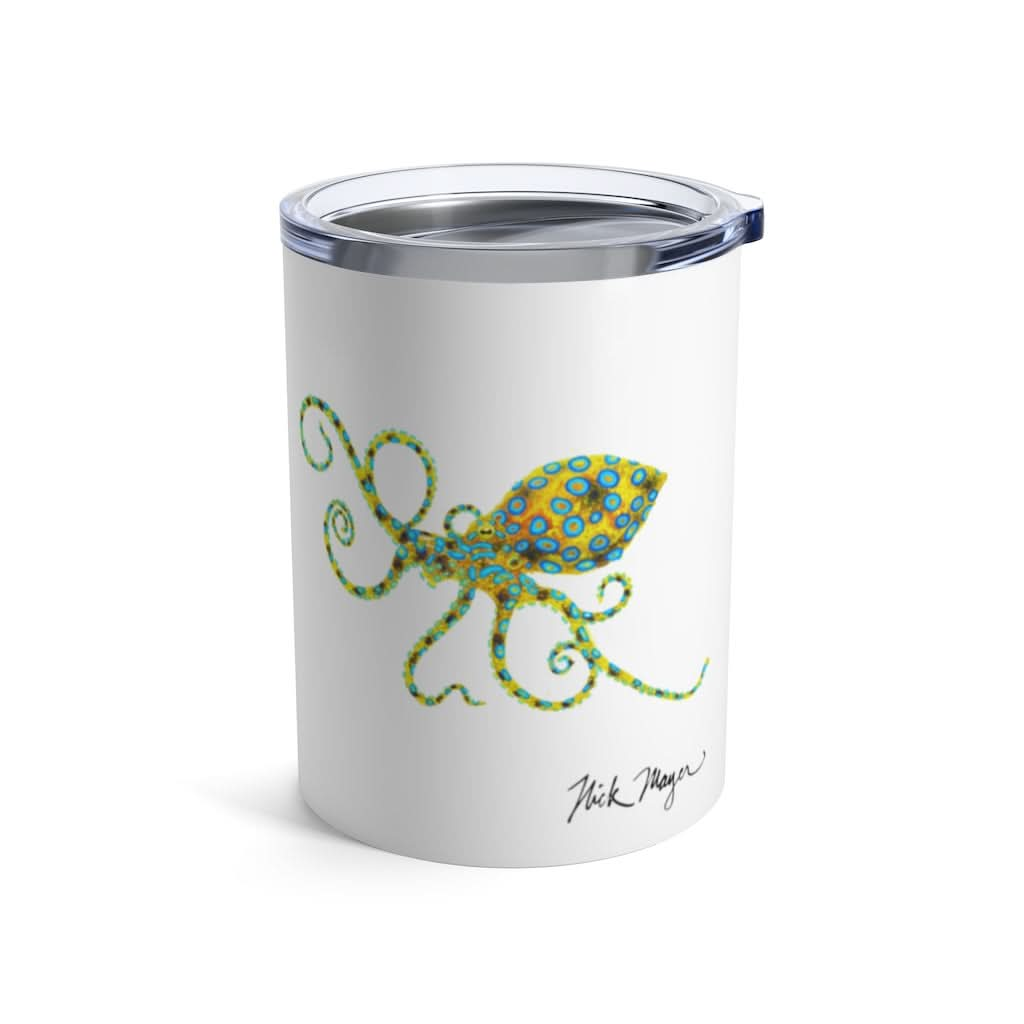 Blue Ringed Octopus, 10 oz Steel Tumbler