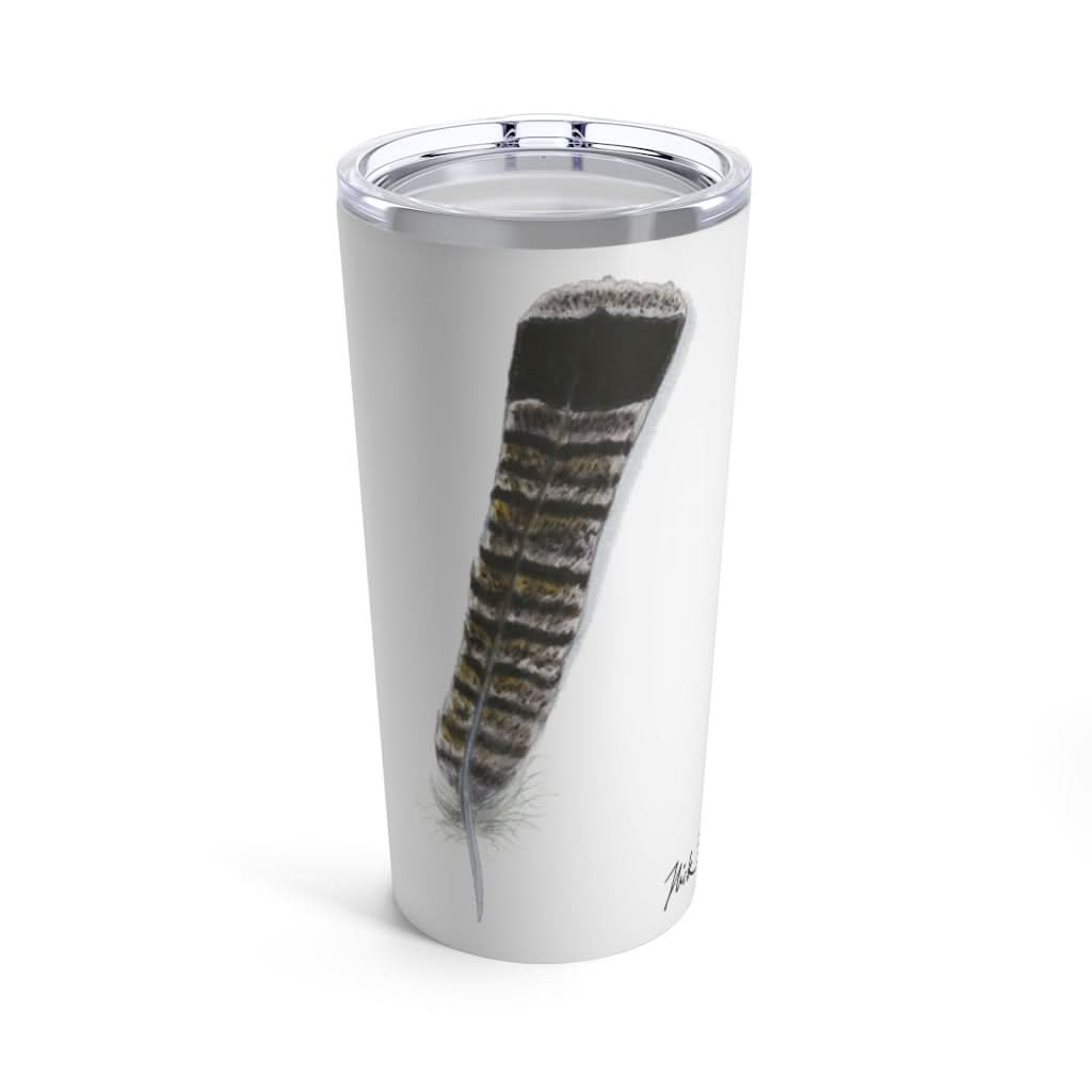 Partridge Feather, 20 oz Steel Tumbler