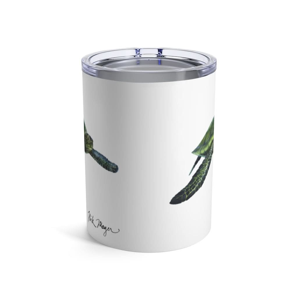 Green Sea Turtle, 10 oz Steel Tumbler