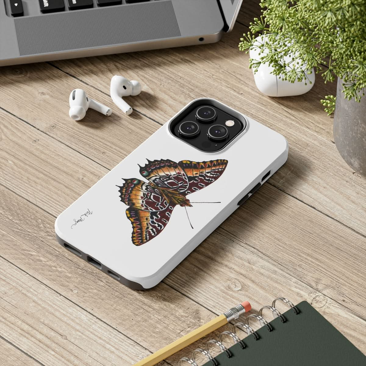 Black Bordered Charaxes Phone Case (iPhone)