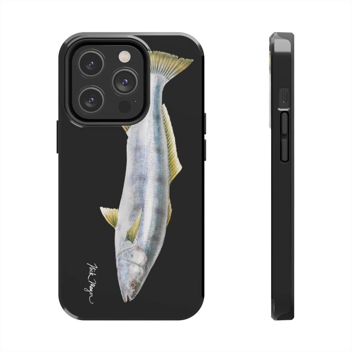 White Sea Bass Phone Case (iPhone) - black