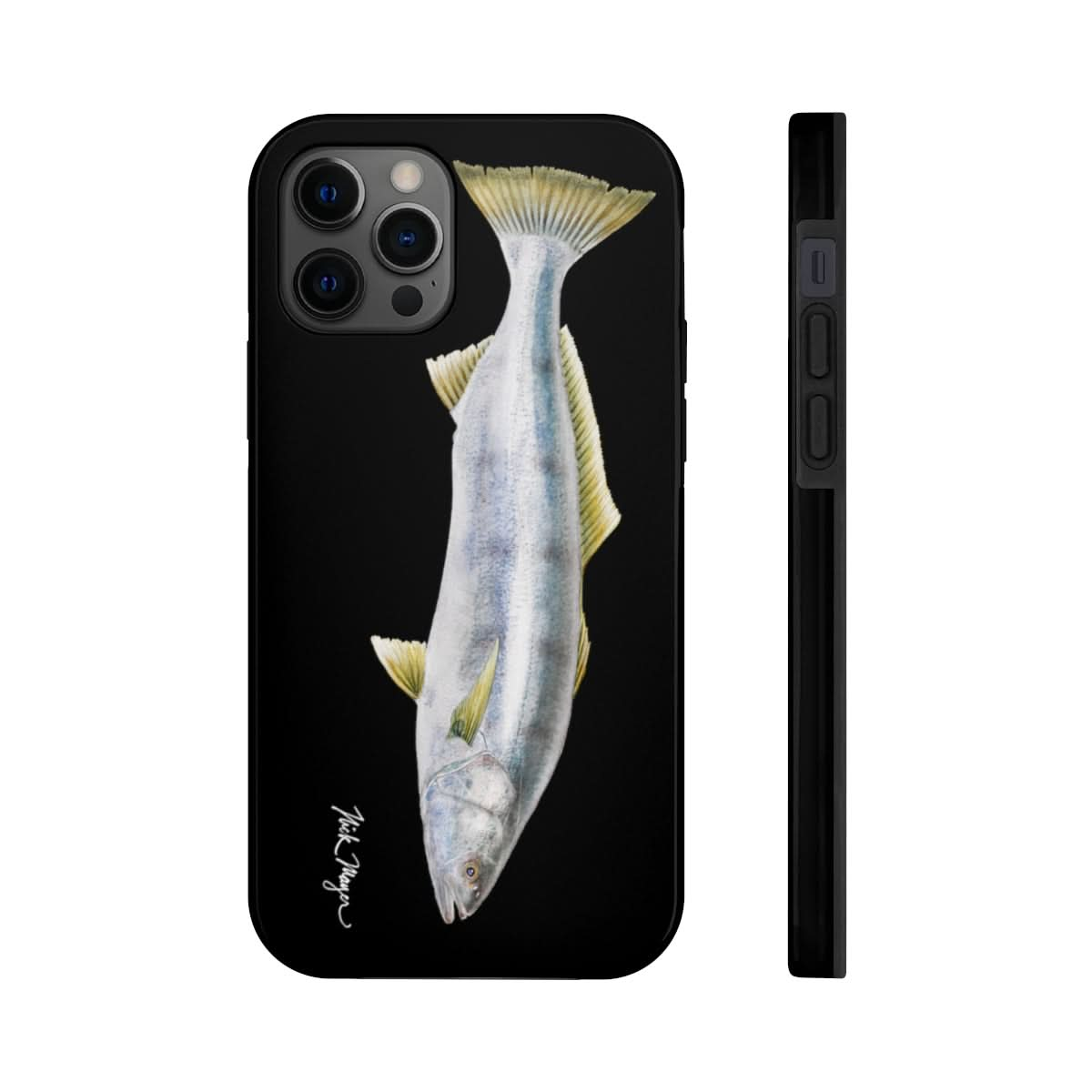 White Sea Bass Phone Case (iPhone) - black