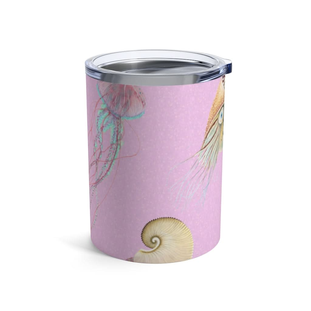 Pink Nautilus, 10 oz Steel Tumbler