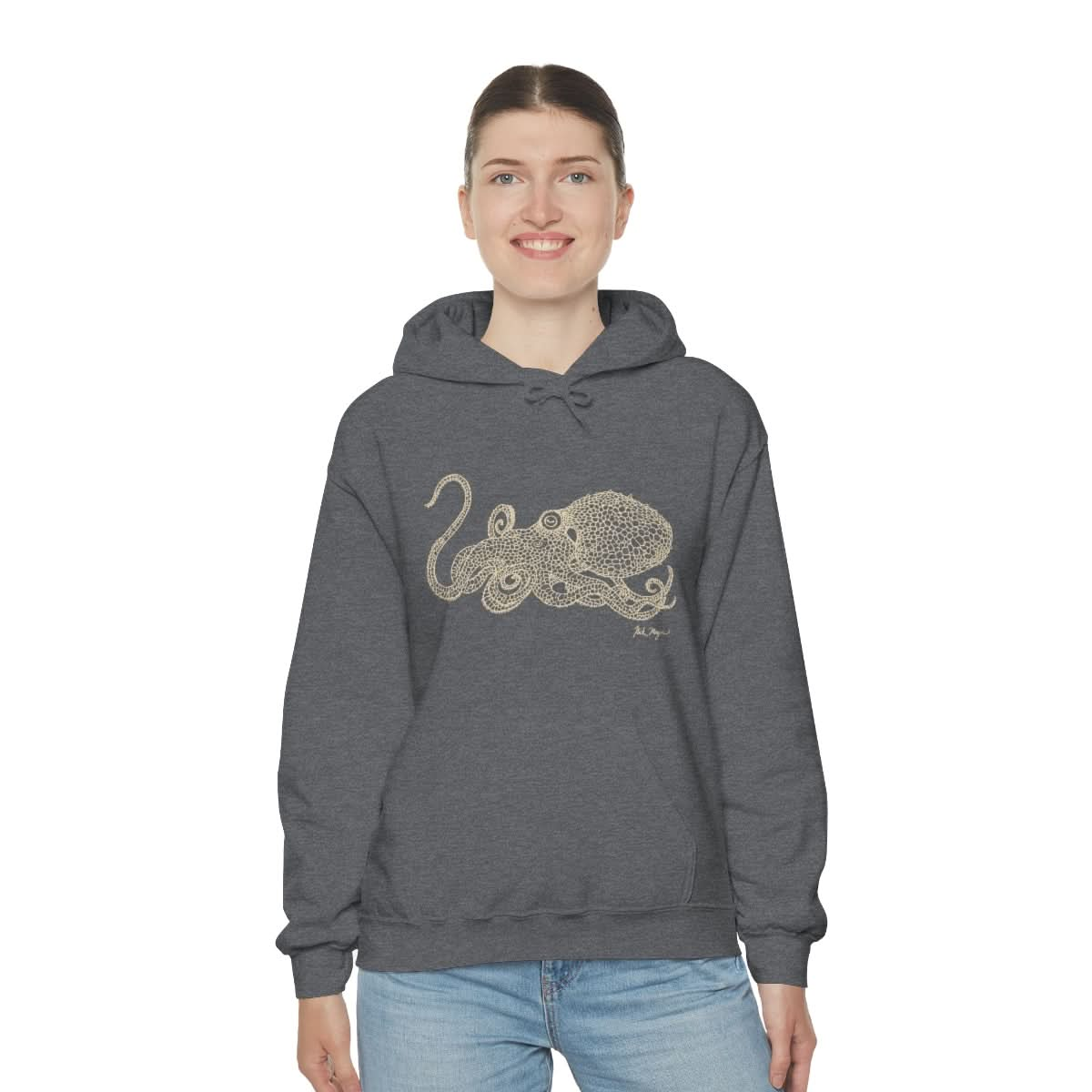 Octopus Drawing Warm Hoodie